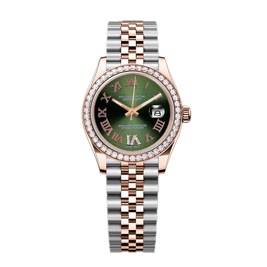 Date Lady - Green Roman Rosegold Diamond