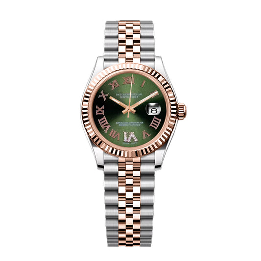 Date Lady - Green Roman Rosegold Twotone