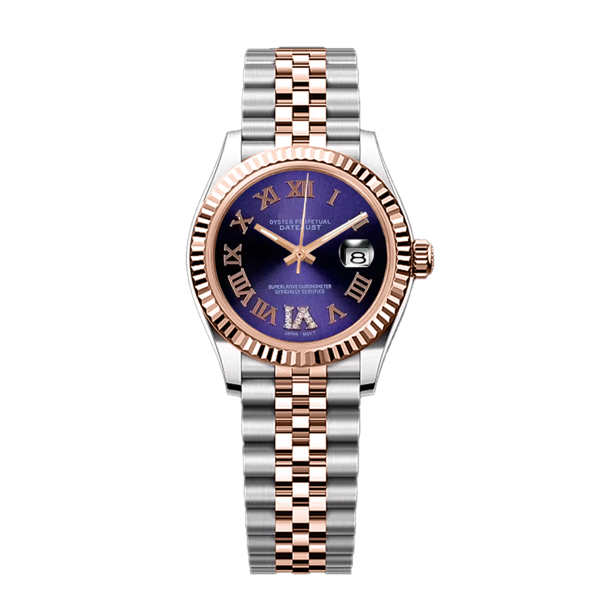Date Lady - Purple Roman Rosegold