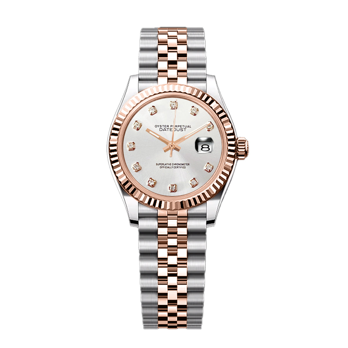 Date Lady - White Rosegold Diamond Clean