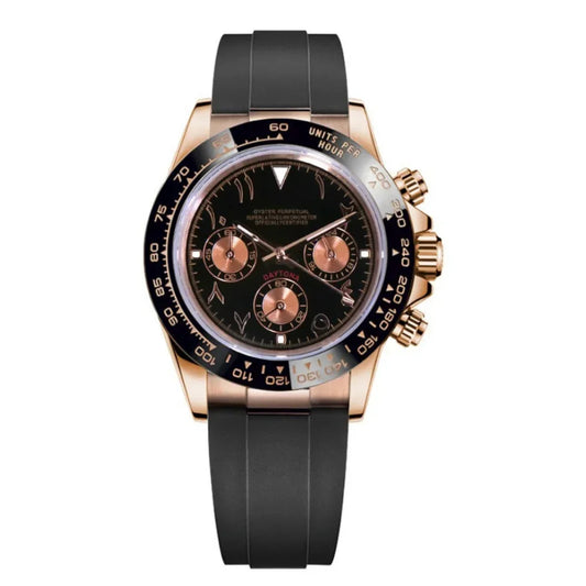 Daytona - Rosegold Black Rubber Arabic - urmods