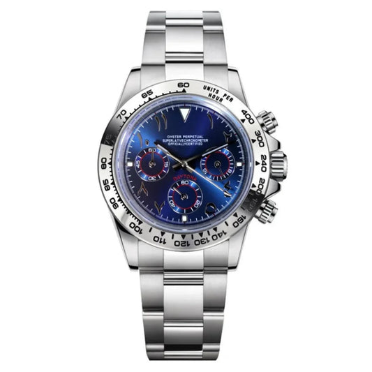 Daytona - Blue Arabic Silver