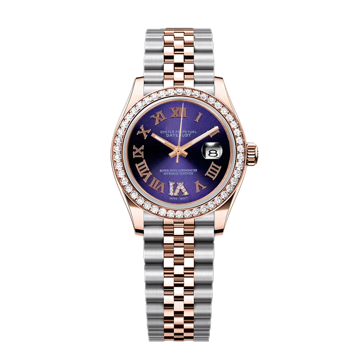Date Lady - Purple Roman Rosegold Diamond